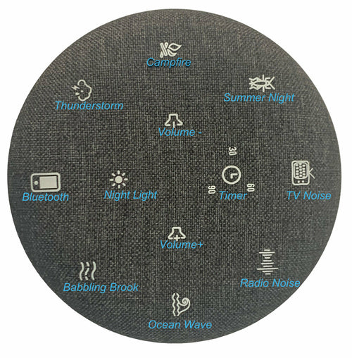 Multi Sleep Sound Bluetooth Speaker mit RGB-Licht